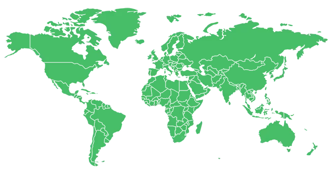 World map showing the New York, London and Asian trading sessions